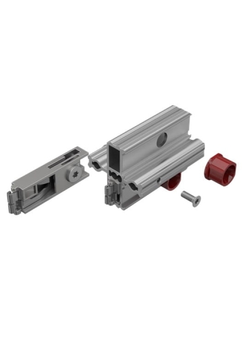 Adapter "krzyżak" z 2 zamkami zaciskowym, 80 mm (M 1103)