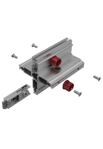 Adapter "krzyżak" z 2 zamkami zaciskowym, 120 mm (M 1104/L)