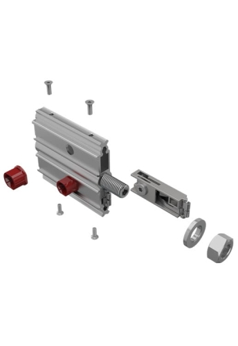 Adapter z 2 zamkami zaciskowymi, 120 mm (M 1122)