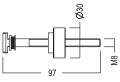 Szybkozłącze dł. 97 mm WP 80-2