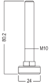 Stopka regulowana WP 80-3