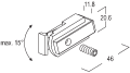 Element zaciskowy dł. 46 mm Z 943